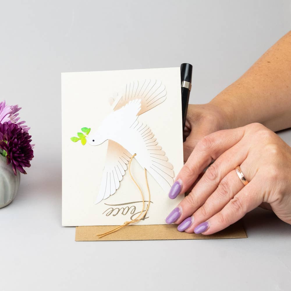 Peace Dove Ornament + Notecard