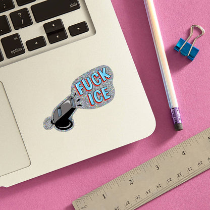 F*** ICE Whistle Die Cut Sticker