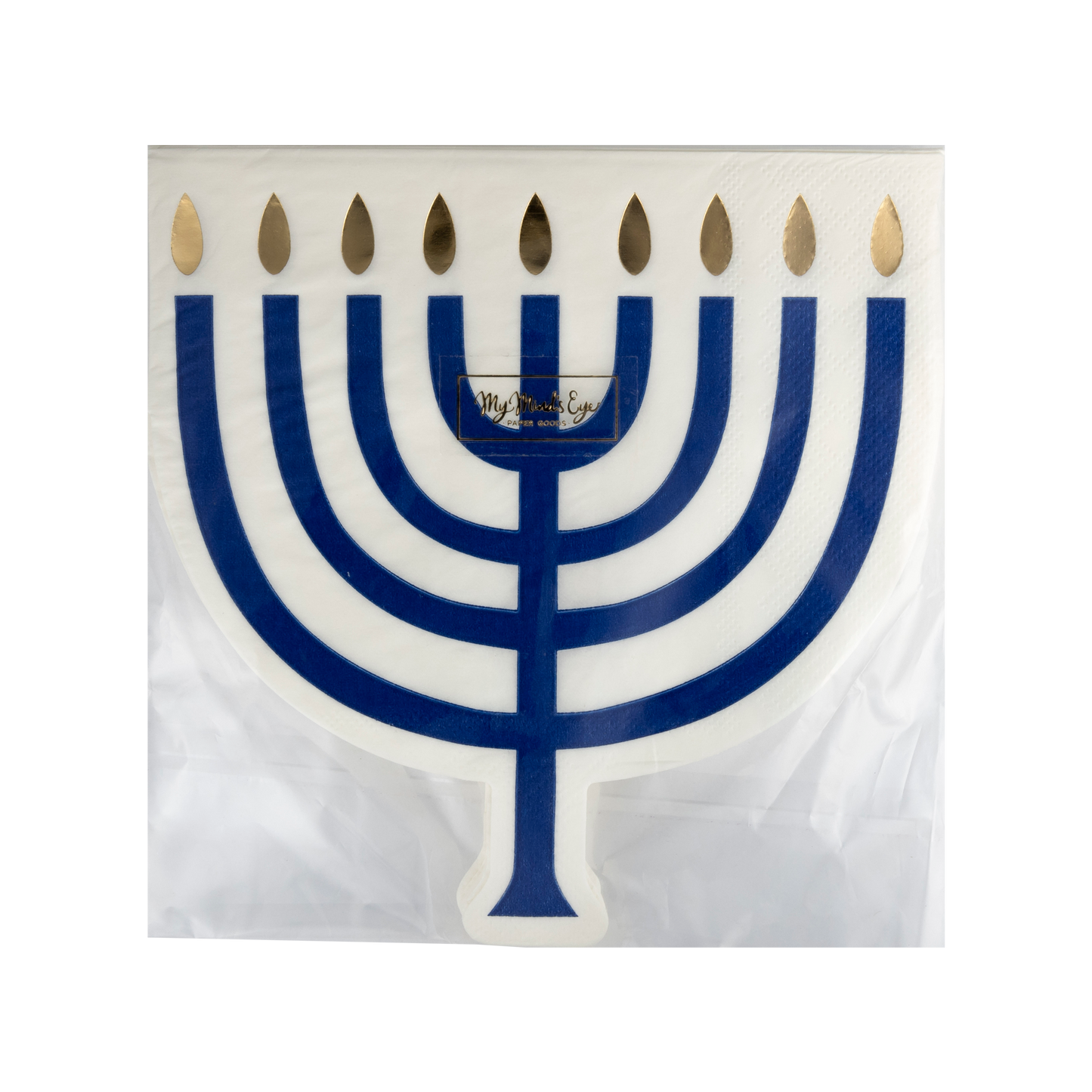Menorah Gold Foil Luncheon Napkins