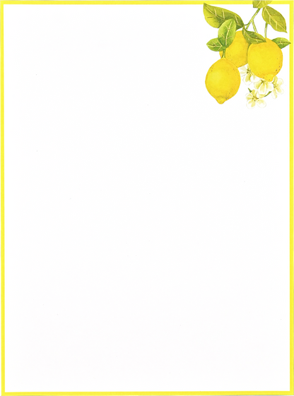 Amalfi Lemons Boxed Stationery