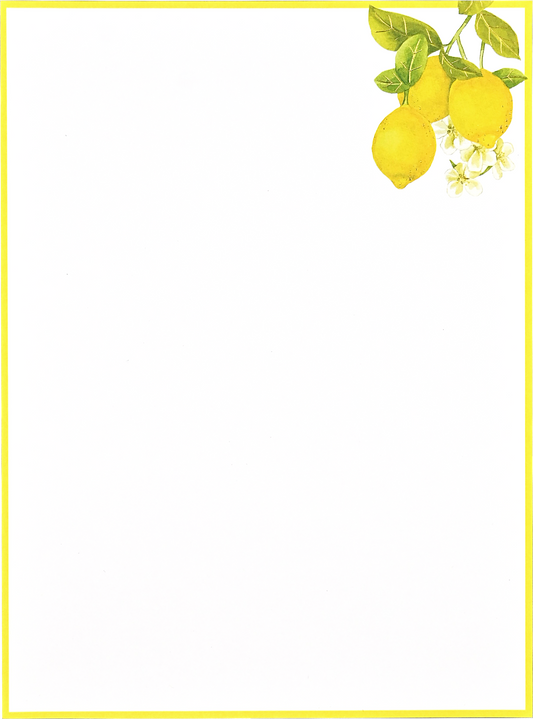 Amalfi Lemons Boxed Stationery