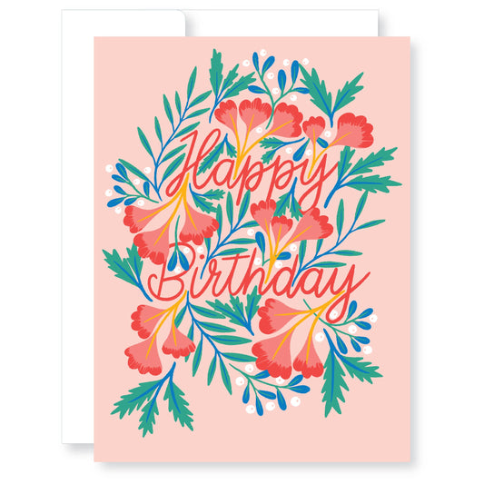 Beautiful Florals Birthday Card