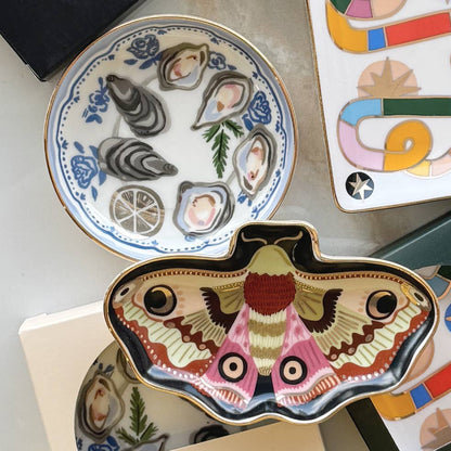 Oysters Porcelain Trinket Dish