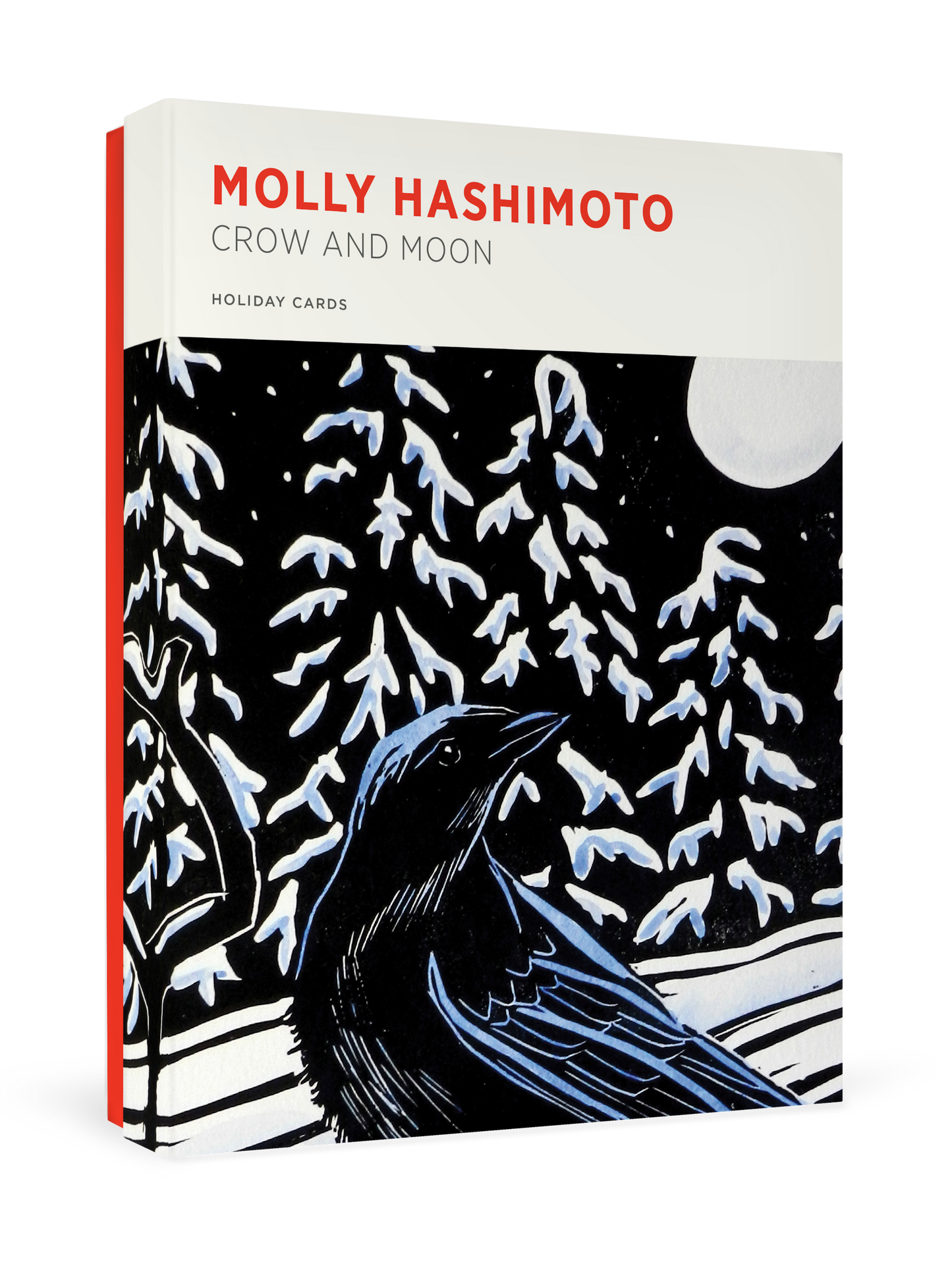 Molly Hashimoto: Crow and Moon Holiday Cards