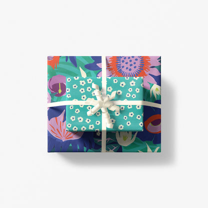 Night Bloom Double-Sided Wrapping Paper, 2 Rolls