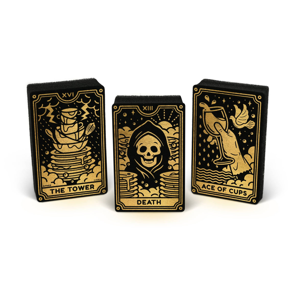 Clean Fate: Metallic Tarot Card Sponges