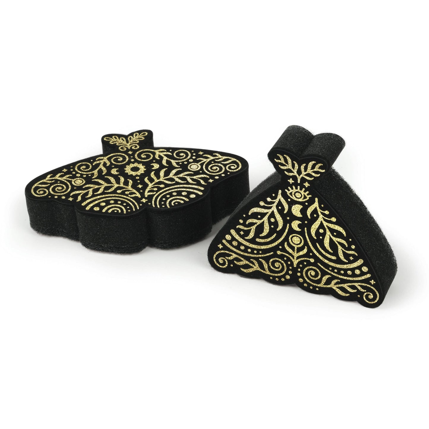 Night Scrub Metallic Moths Kitchen Sponges, Set of 2