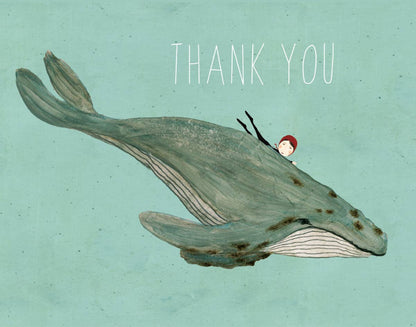 Whale Song Chic Thank You Boxed Notes