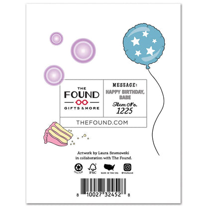 Pop Goddess Turn Back Time Birthday Card