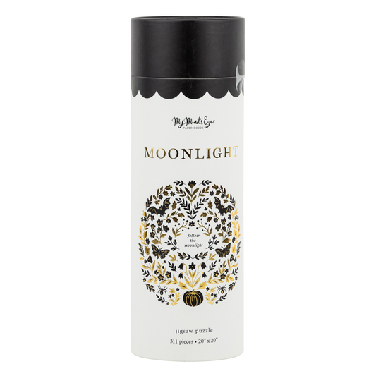 Round Moonlight Gold Foil 300 Piece Puzzle