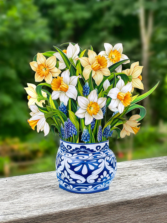 English Daffodils Pop-Up Bouquet & Card
