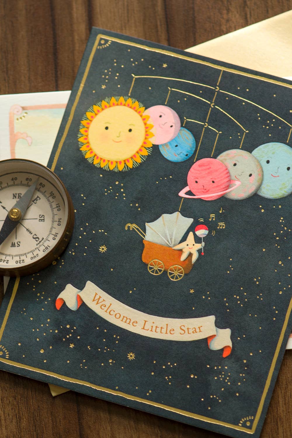 Solar System New Baby Card