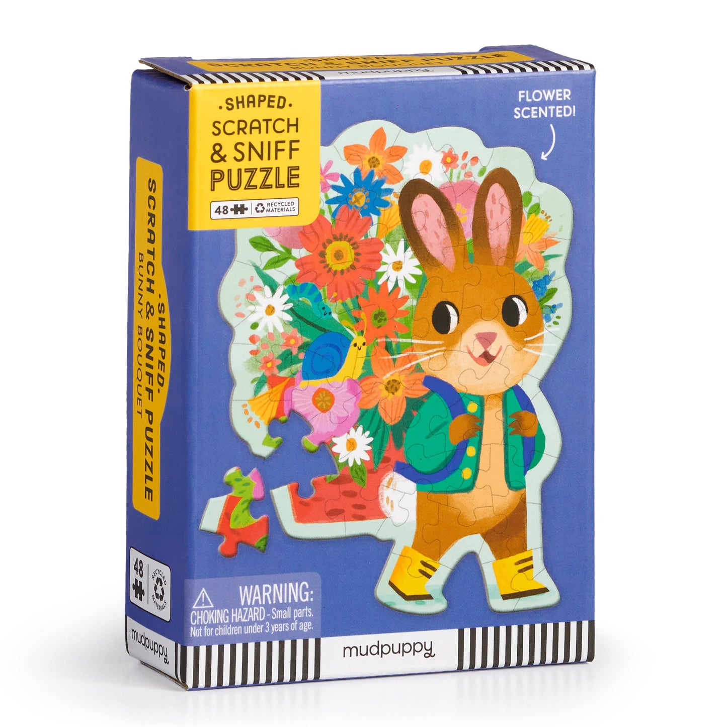 Bunny Bouquet Scratch & Sniff Mini Puzzle - 48pc