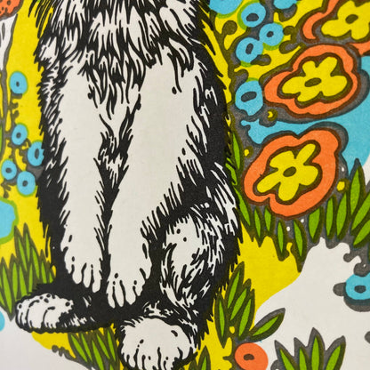 Rabbit in the Flower Garden Easter Card