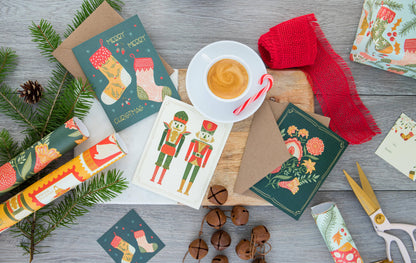 Gold Foil Royal Nutcrackers Holiday Card