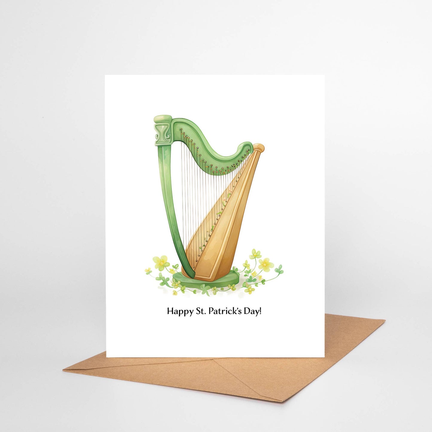 Lucky Harp St. Patrick's Day Card