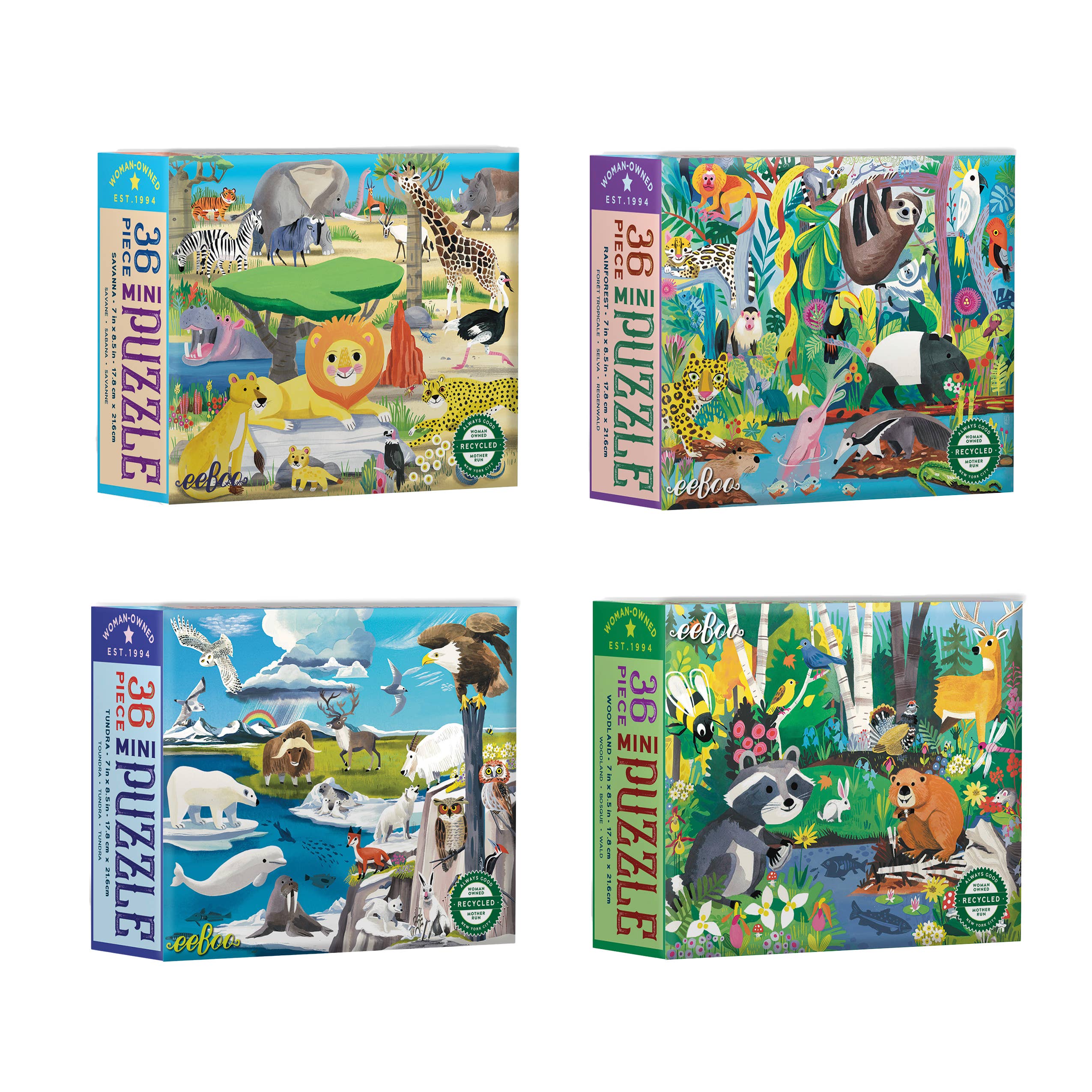 Wild Habitats Miniature Puzzles – Allport Editions