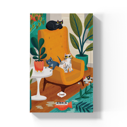Cats Up To No Good Soft Touch Layflat Journal