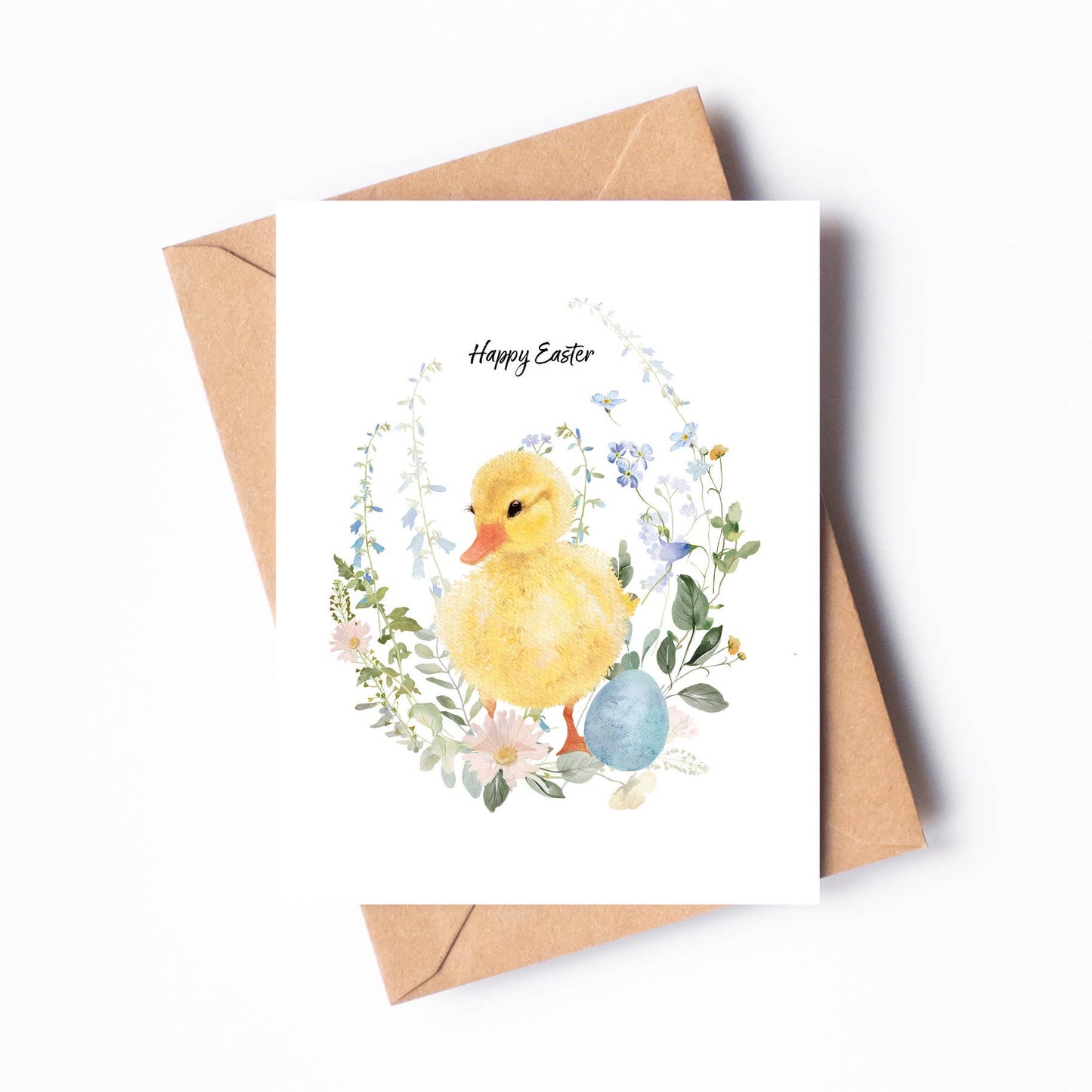 Duckling & Egg Easter Card