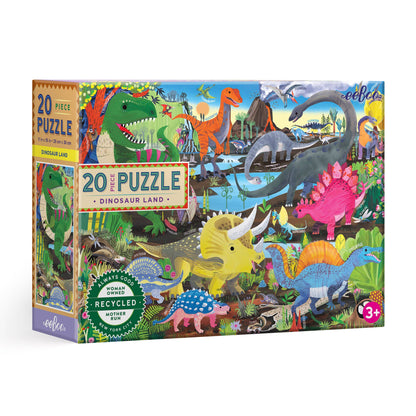 Dinosaur Land 20 Piece Mini Puzzle
