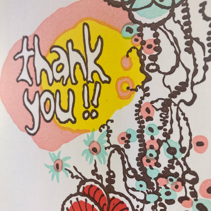 Flowers & Vines Thank You Boxed Note Cards