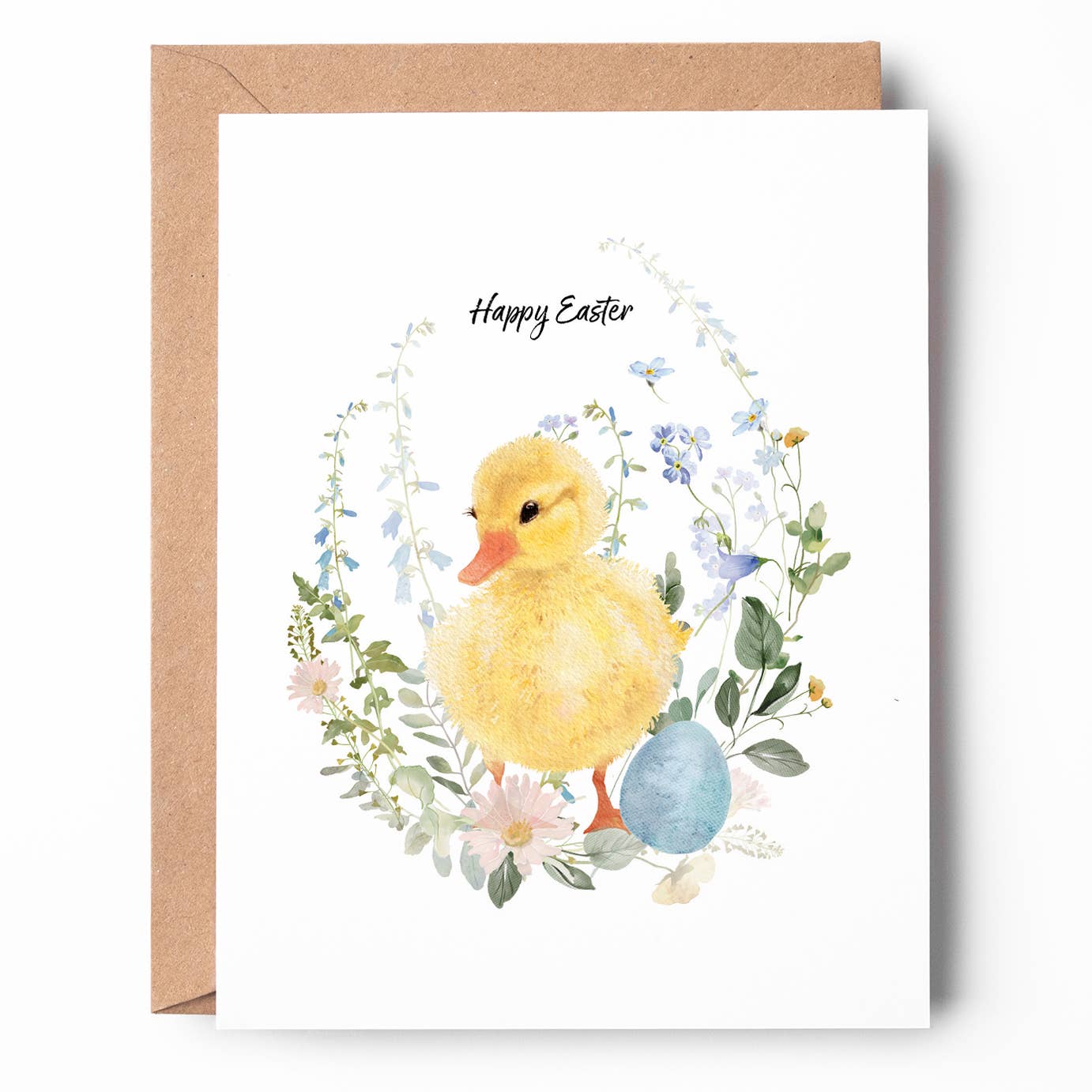 Duckling & Egg Easter Card