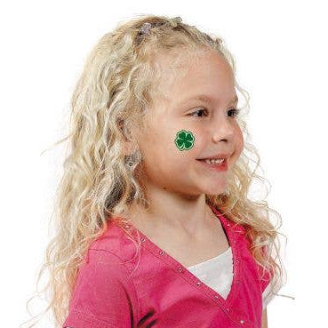Shamrock Patterned Temporary Tattoos, Pack of 36
