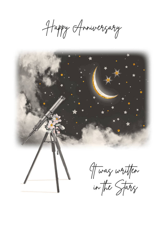 Written in the Stars Anniversary Card