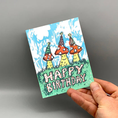 Mushrooms Birthday Card