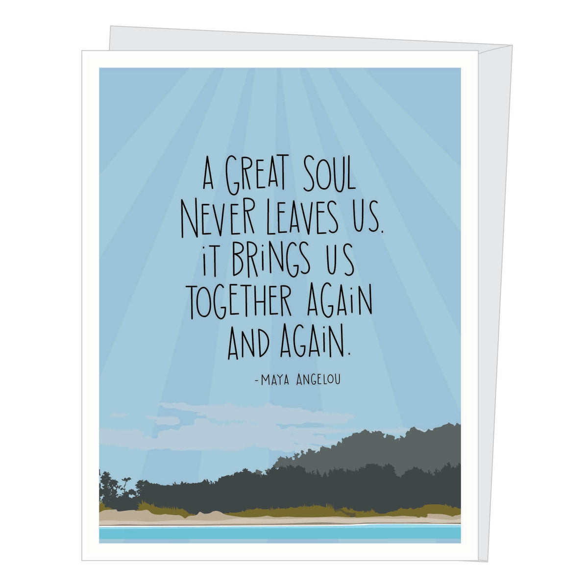 Maya Angelou Great Soul Sympathy Card