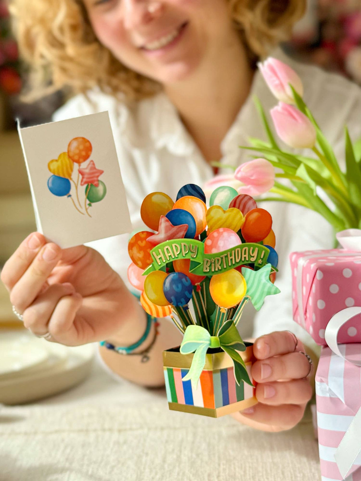 Balloon Bouquet Birthday Pop-Up Card