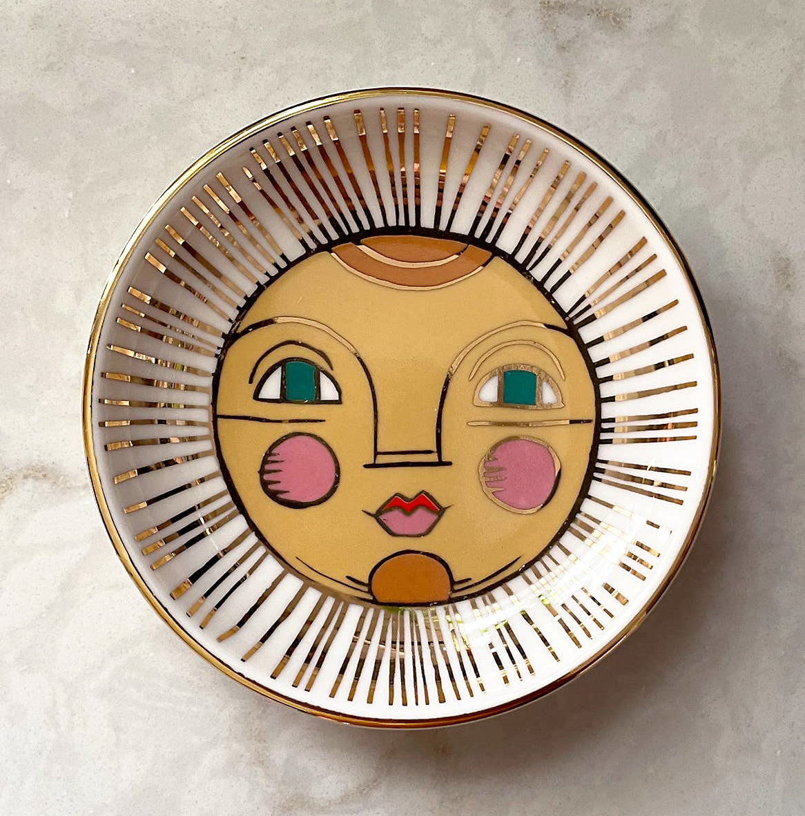 Mid-Century Sun Trinket Dish