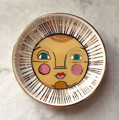 Mid-Century Sun Trinket Dish