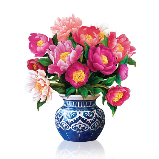 Peony Paradise Pop-Up Bouquet & Card