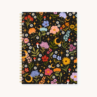 Celestial Garden Hardcover Spiral Notebook