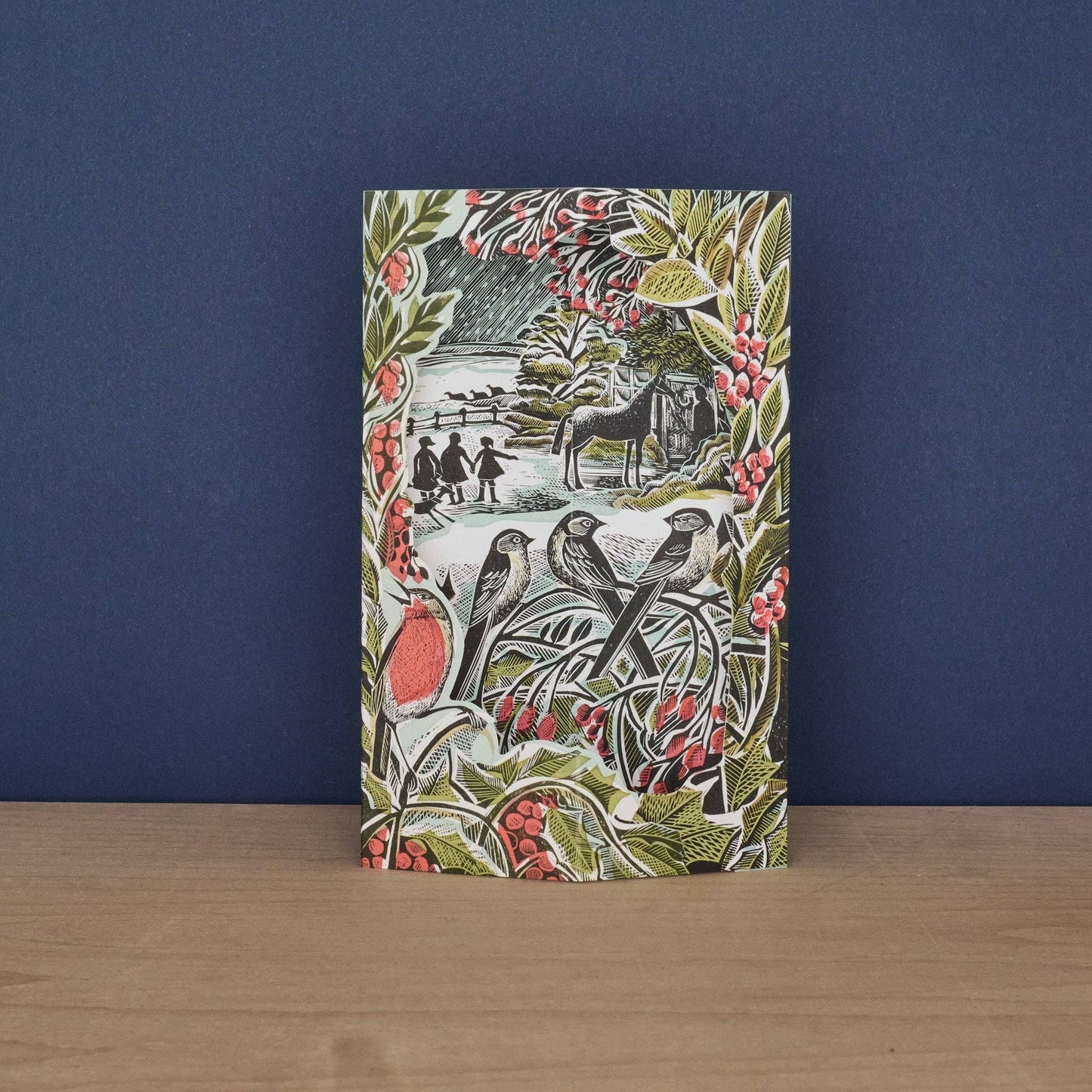 Holly Hedge & Home Die-Cut Card
