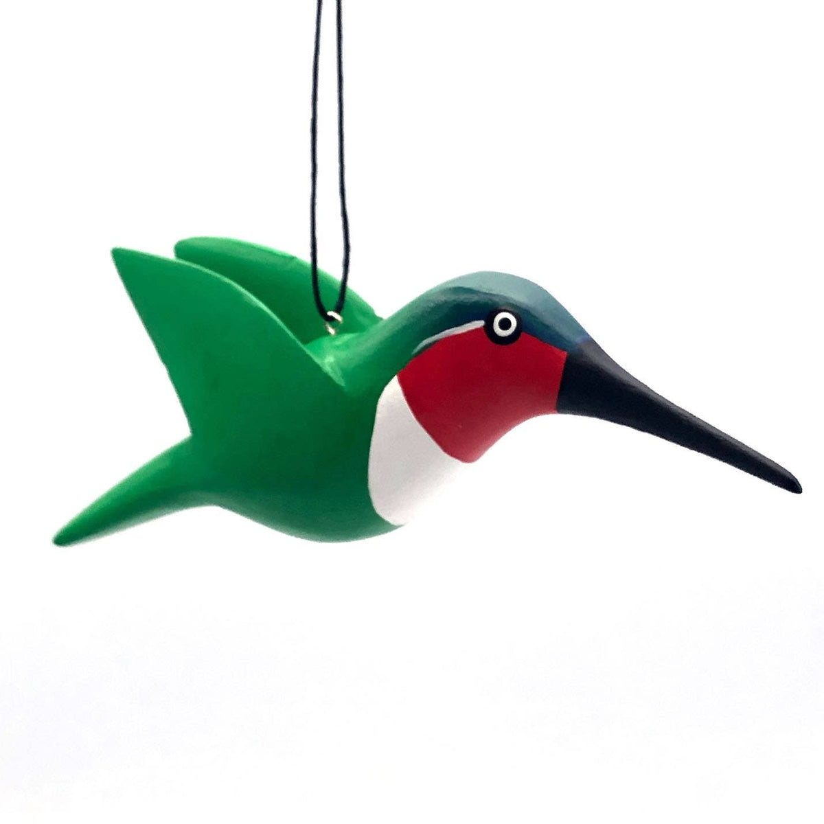 Ruby-throated Hummingbird Balsa Ornament