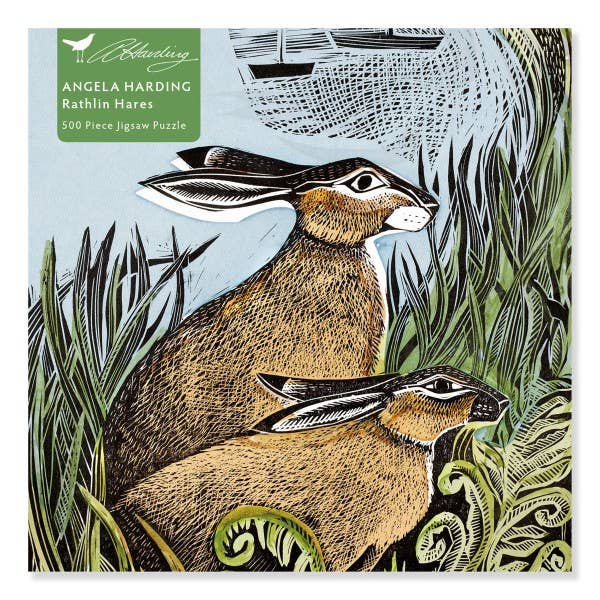 Angela Harding: Rathlin Hares 500 Piece Puzzle