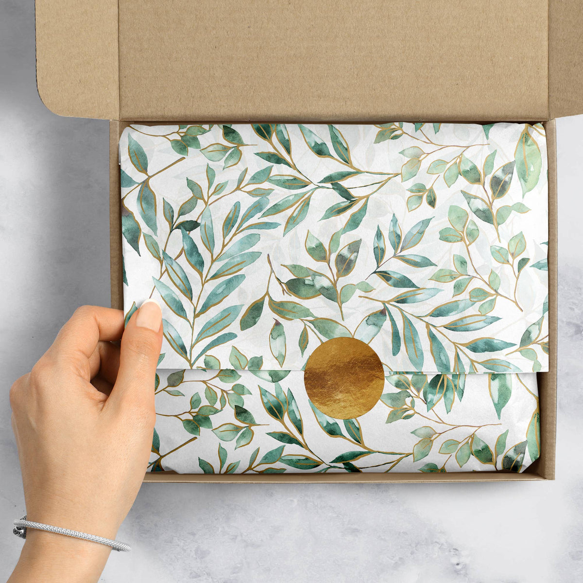 Elegant Leaves Designer Tissue Paper