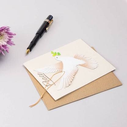 Peace Dove Ornament + Notecard