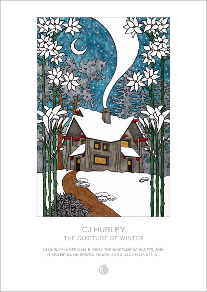 CJ Hurley: Snowy Cabins 120 Piece Double-Sided Puzzle Set