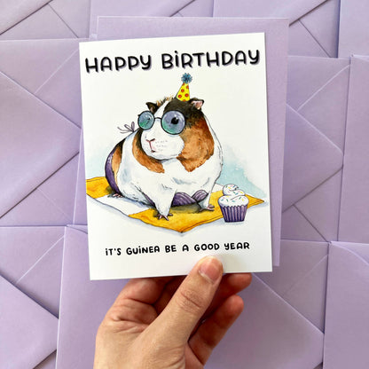 Guinea Pig Birthday Card
