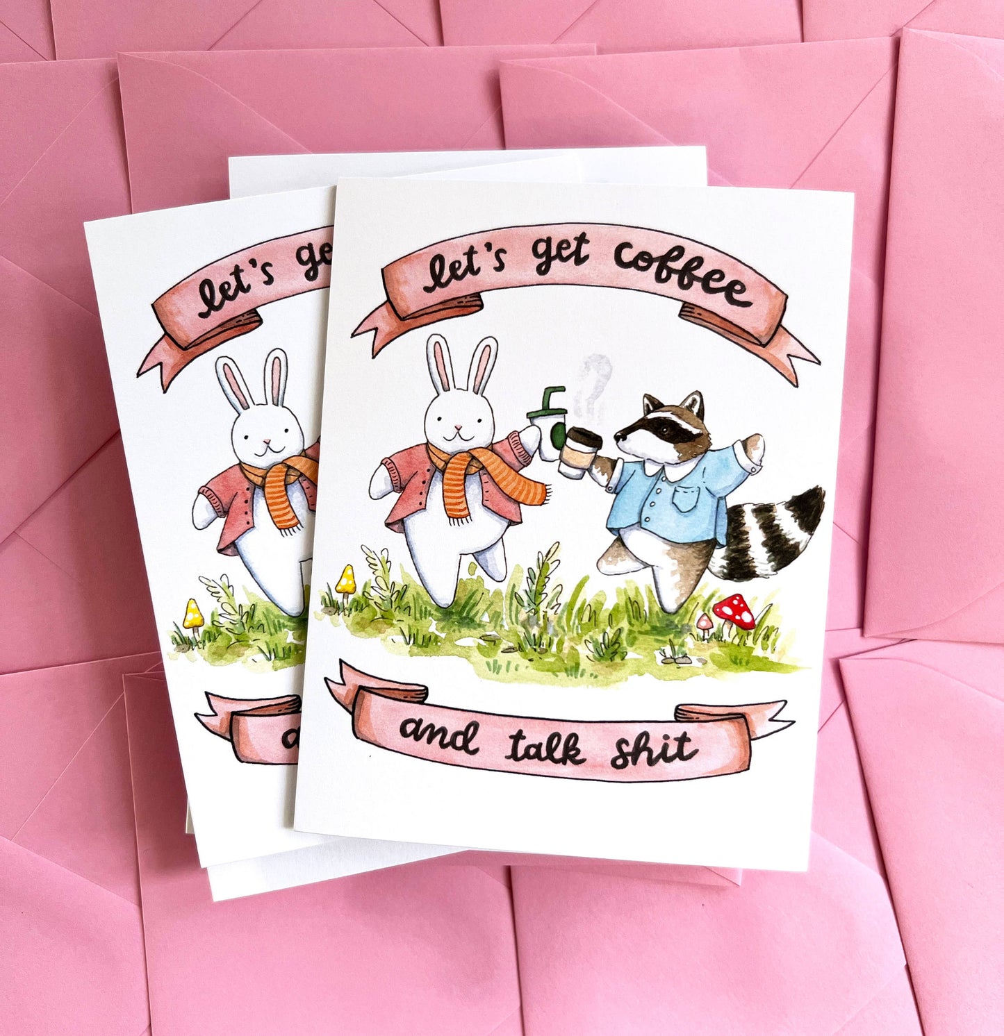 Let's Get Coffee & Talk Shit Friendship Card