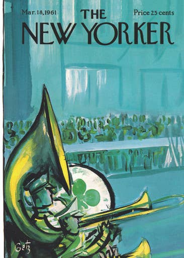 St. Patrick's Day Parade New Yorker Cover Card