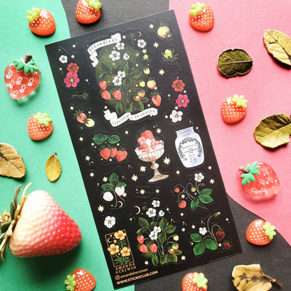 Enchanted Strawberry Botanica Sticker Sheet