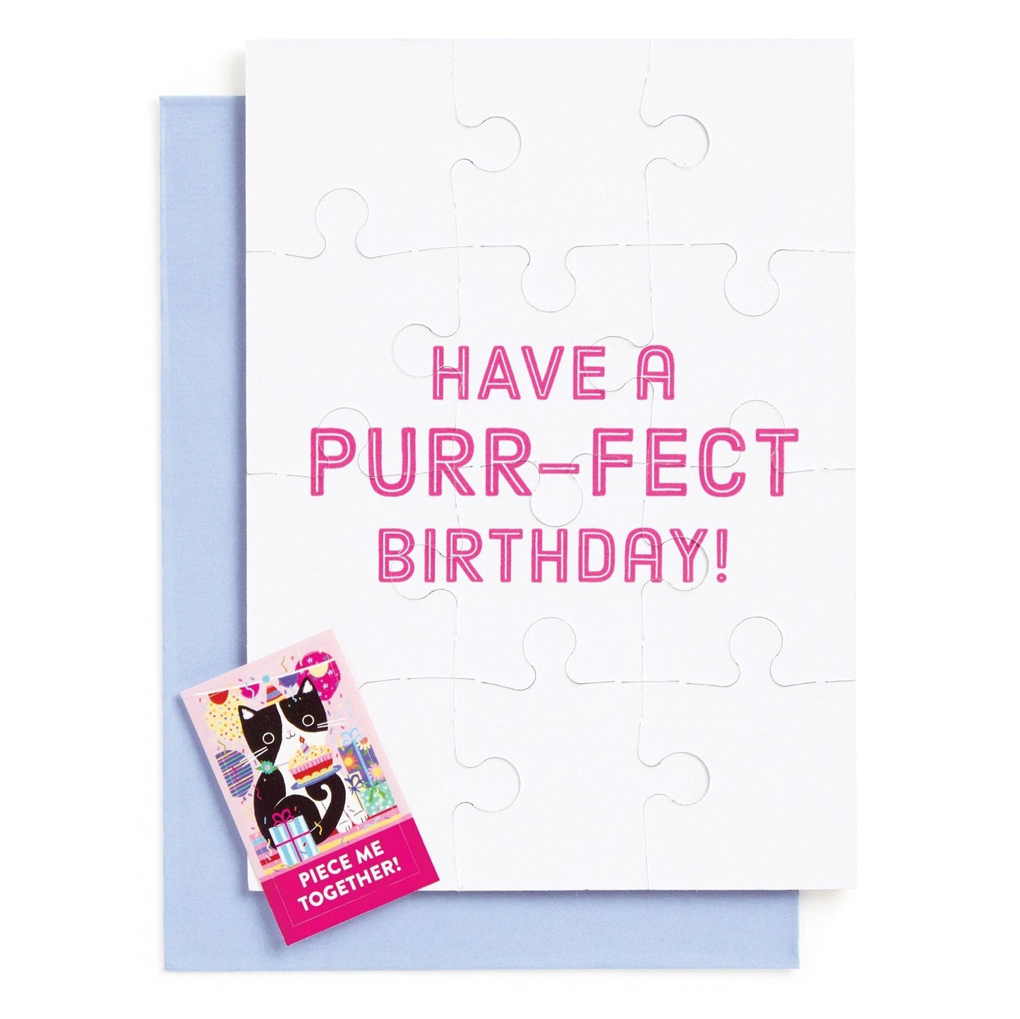 Purr-fect Cat Birthday Card Puzzle - 12pc