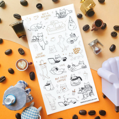Purr, Pour, Repeat Sticker Sheet