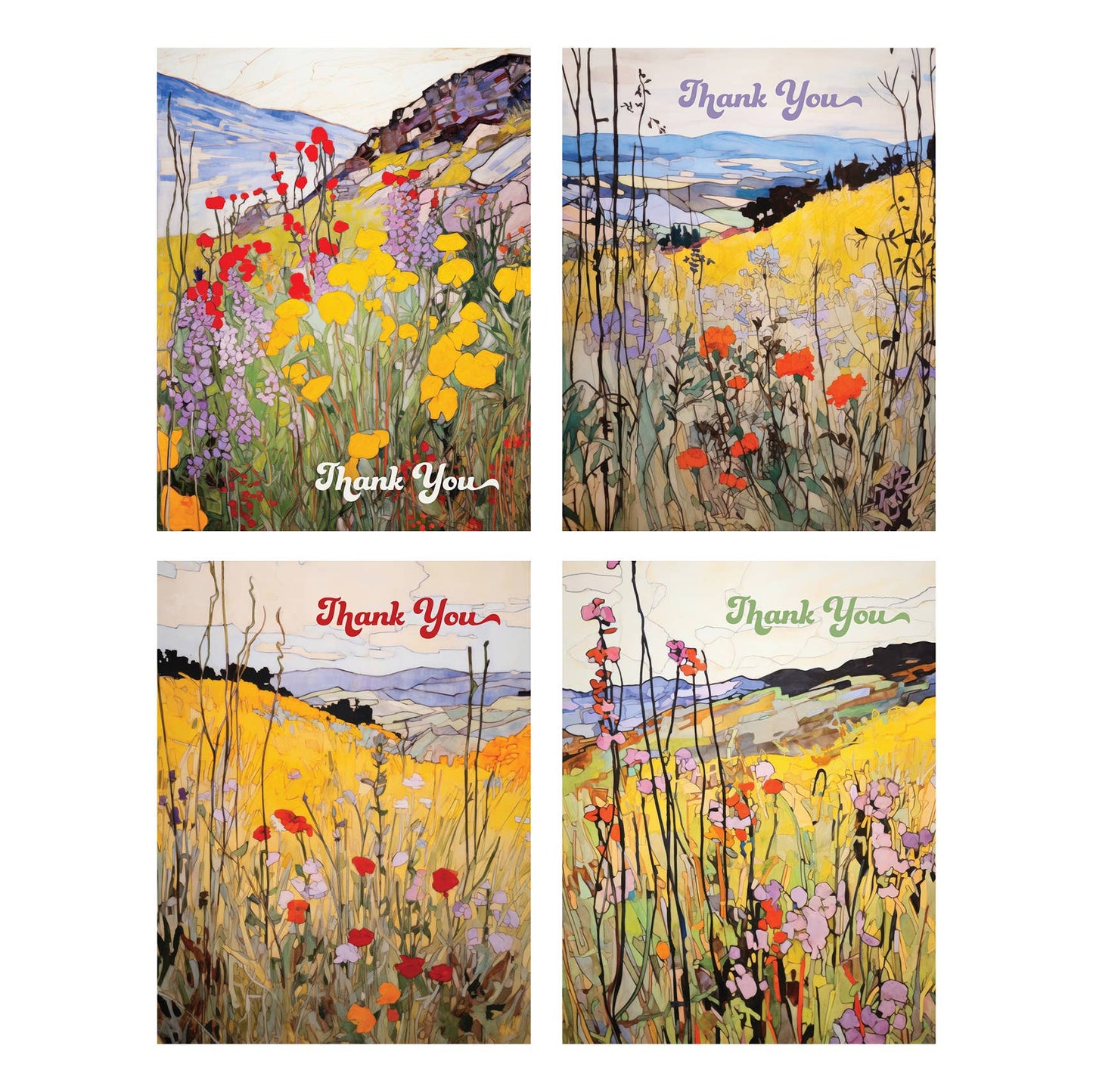 Wildflower Wonder Boxed Thank You Note Cards