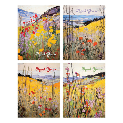 Wildflower Wonder Boxed Thank You Note Cards