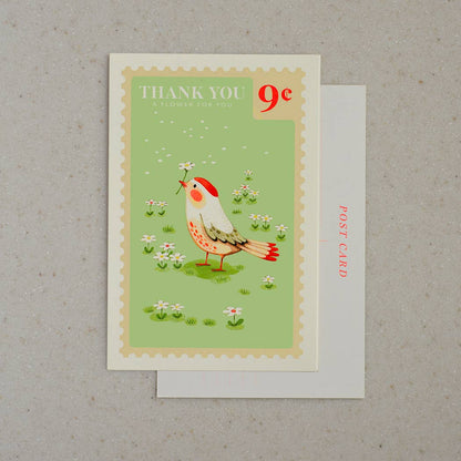 A Flower For You Thank You Postcard